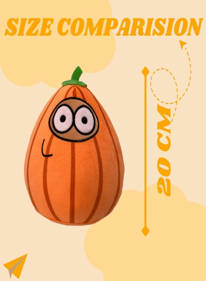 TechMax Solution Snuggle Up with Cosmic Cuteness Orange Pou Plush Pillow - The for Space Enthusiasts - Image 2