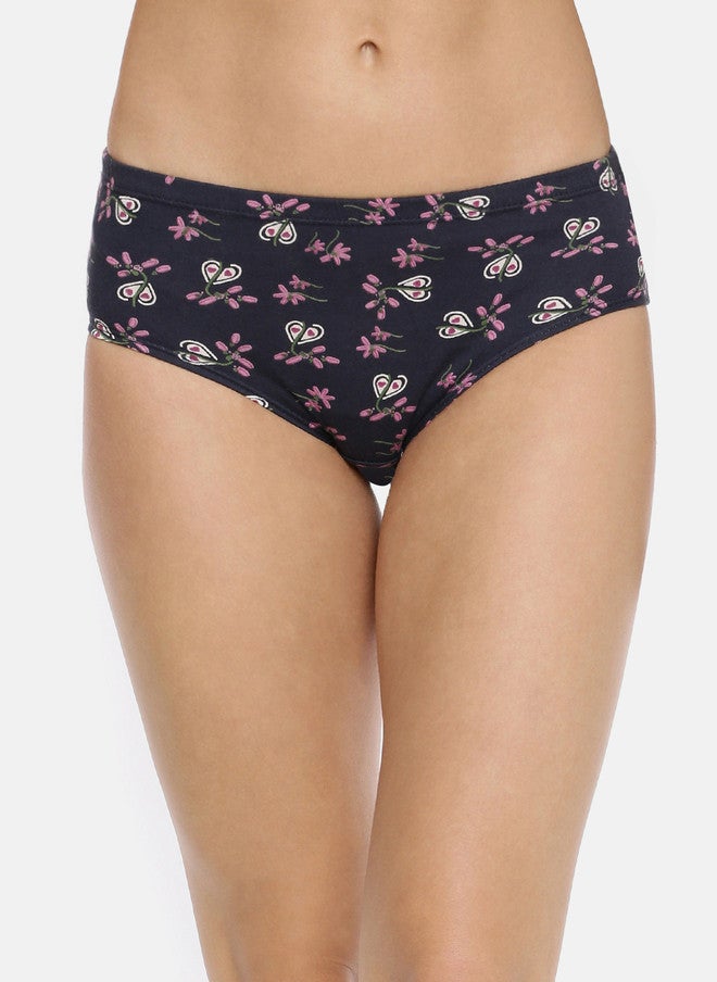 Red Rose Women Pack Of 3 Assorted Floral Hipster Briefs - Image 3