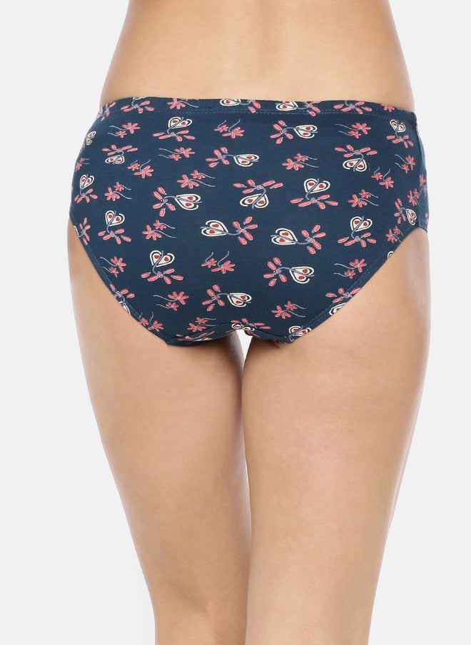 Red Rose Women Pack Of 3 Assorted Floral Hipster Briefs - Image 4