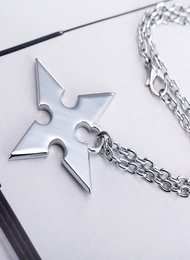 PPX 3 Pieces Set Crown & Cross Necklaces Anime Cosplay Figure Pendant for Fans - Image 4