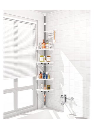 XICEN 4 Layer Corner Shower Caddy, Adjustable Shower Shelf, Constant Tension Stainless Steel Pole Organizer, Rustproof 3.3 to 9.8ft - pzsku/ZDED2641435D4500108CAZ/45/_/1711078020/b773c5e9-f171-4ba8-9b03-1fe50742f9ba