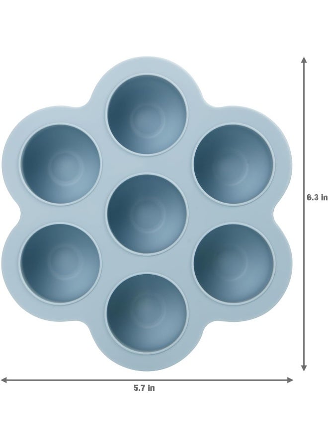 PandaEar 3 Pack Baby Food Freezer Tray with Lids, Silicone Baby Fruit Food Feeder Teether Tray, Baby Food Storage Container Ice Cube Tray Maker for Homemade Baby Food - Image 5