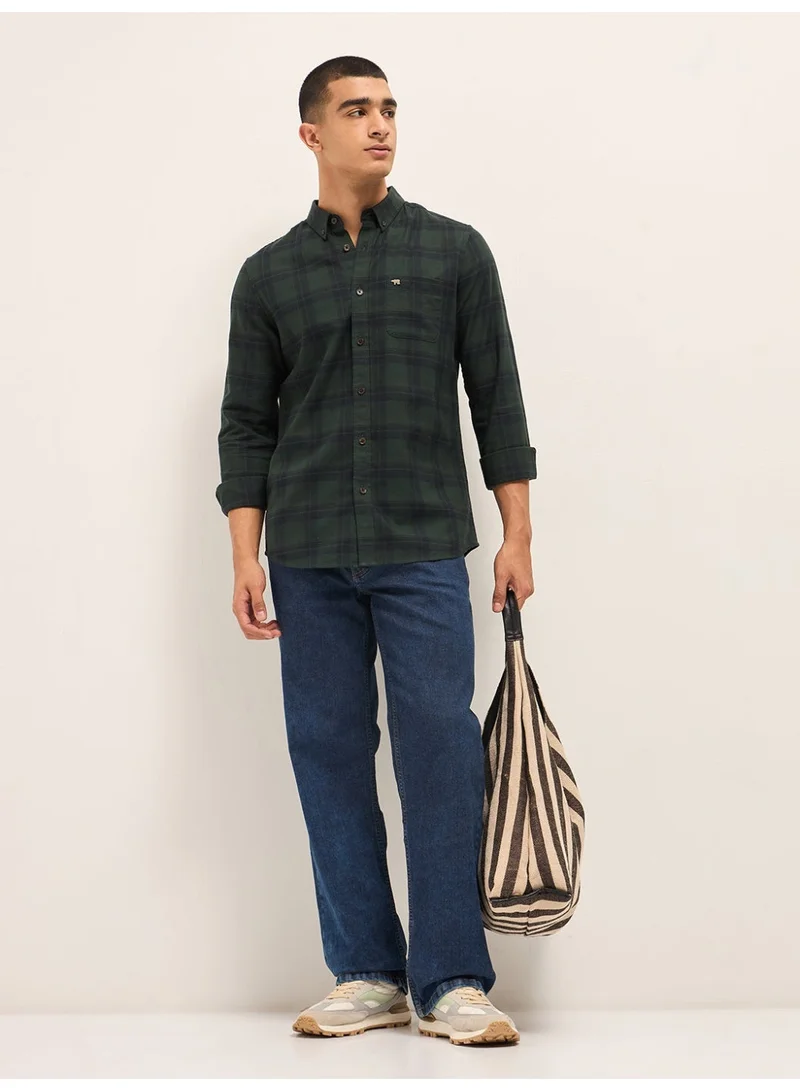 THE BEAR HOUSE  Men’s Shirt for Office, Casual & Party Wear | Comfortable Long Sleeve Shirt with Classic Collar, Button Closure & Versatile Stylish Look for Men | Best Price UAE