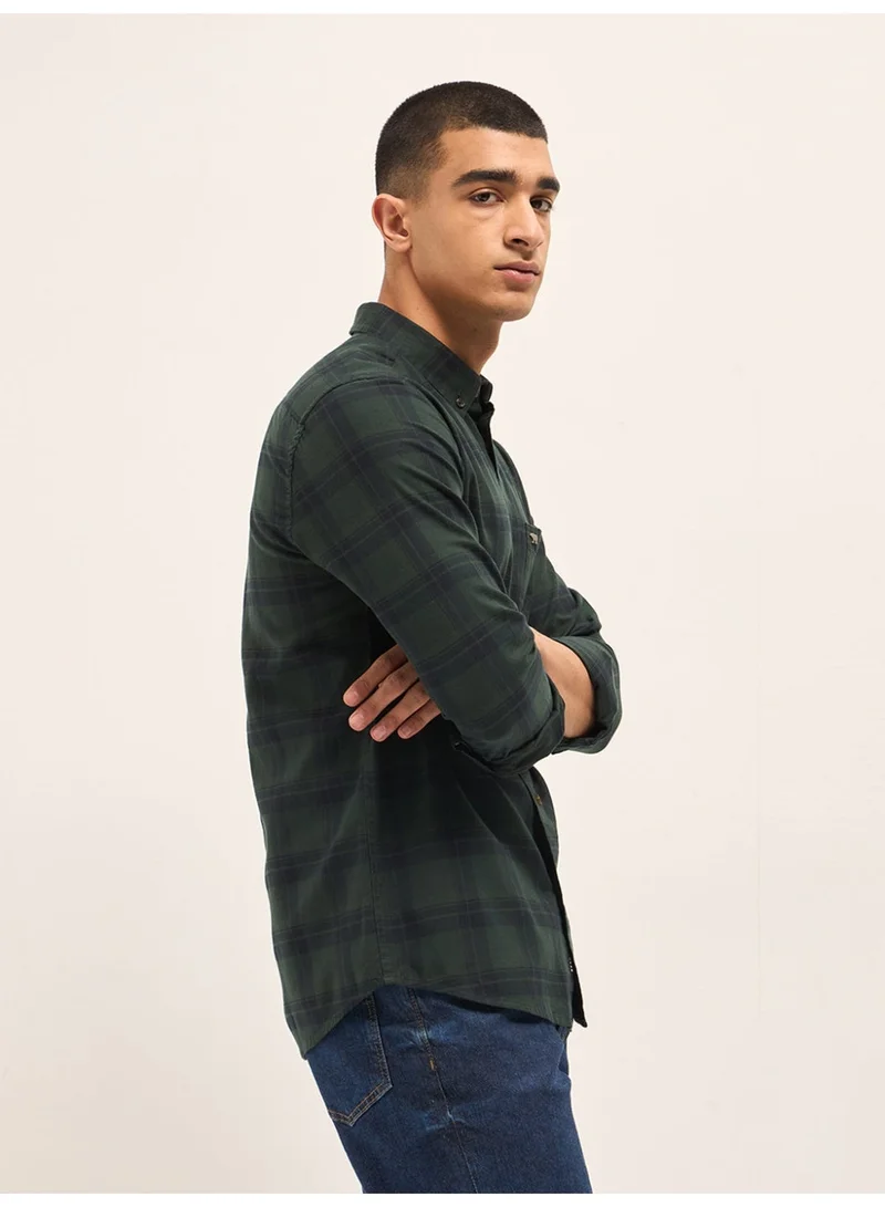 THE BEAR HOUSE  Men’s Shirt for Office, Casual & Party Wear | Comfortable Long Sleeve Shirt with Classic Collar, Button Closure & Versatile Stylish Look for Men | Best Price UAE