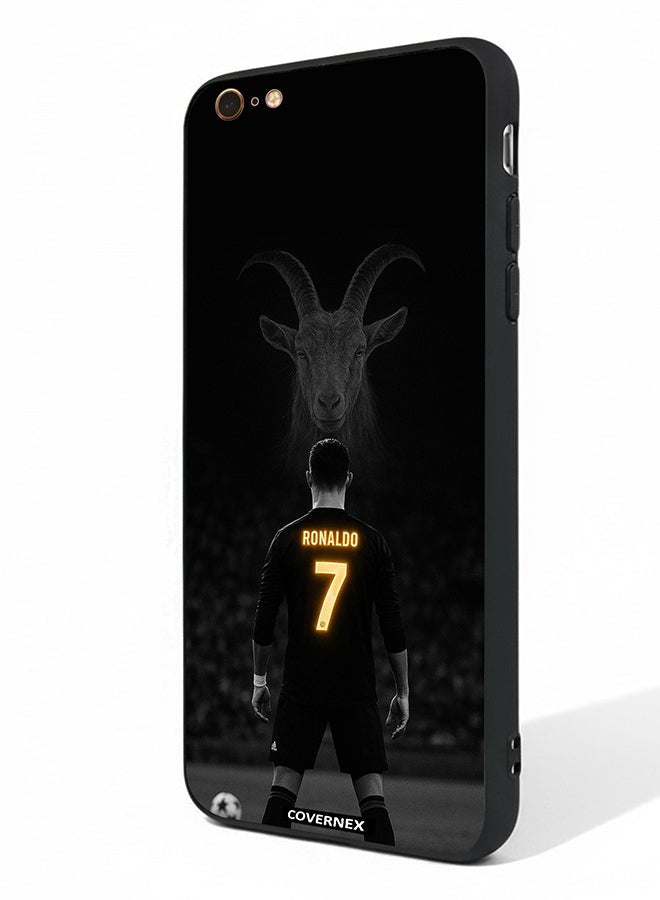 Covernex Apple iPhone 6 Plus Protective Case Cover Printed Featuring The GOAT Tribute Cristiano Ronaldo - Image 1