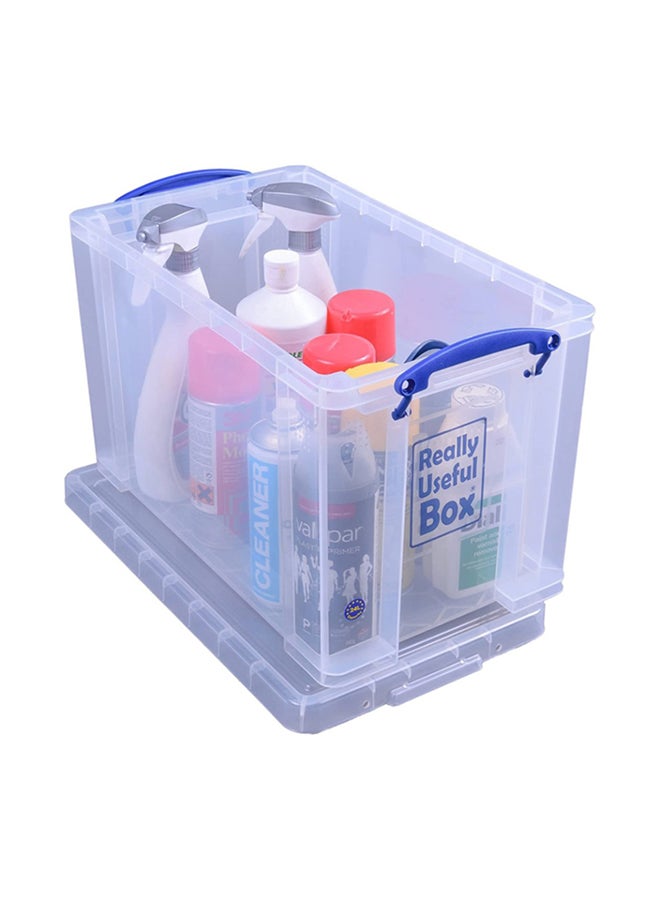 Really Useful - Storage Box Clear: Transparent , Stackable storage,Utility box,  Space-saving storage, Multi-purpose container - 24 Litre - Image 2