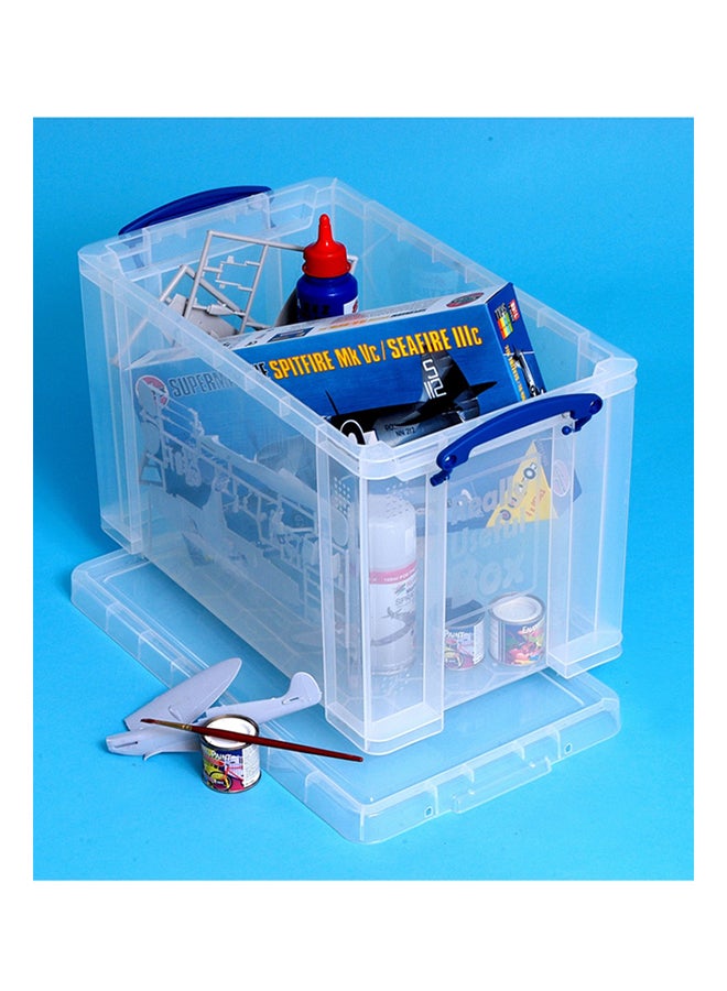 Really Useful - Storage Box Clear: Transparent , Stackable storage,Utility box,  Space-saving storage, Multi-purpose container - 24 Litre - Image 3
