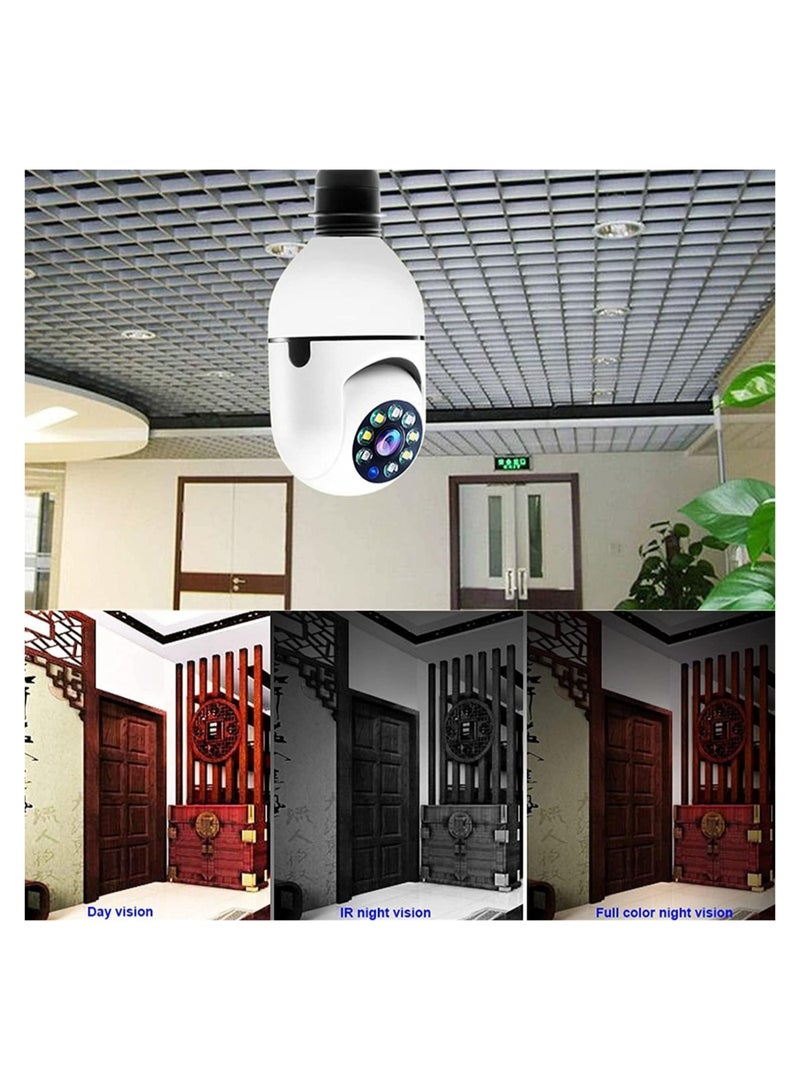 Generic 1080P Security Wireless Camera, Light Bulb Security Camera 360 Degree 2.4GHz & 5G WiFi IP Camera for Home Indoor Outdoor Security, Human Motion Detection and Alarm Two Way Talk - Image 5