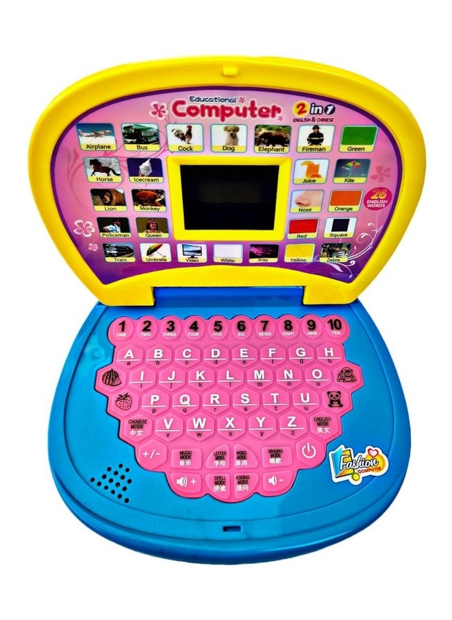 MKY MKY Baby Educational Learning Kids Laptop Computer with Screen Sound for Kids, Children’s, Girls & Boys, Fun Toy for Kids, 3 4 5 6 7 + Years Old, (Bule & Yellow) Pack of 1  - Image 3