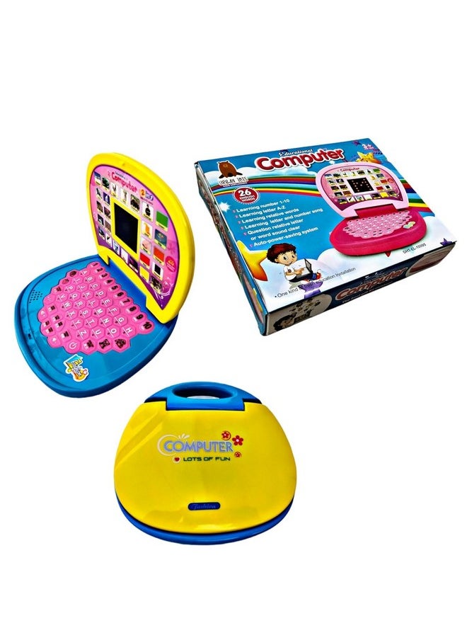 MKY MKY Baby Educational Learning Kids Laptop Computer with Screen Sound for Kids, Children’s, Girls & Boys, Fun Toy for Kids, 3 4 5 6 7 + Years Old, (Bule & Yellow) Pack of 1  - Image 5