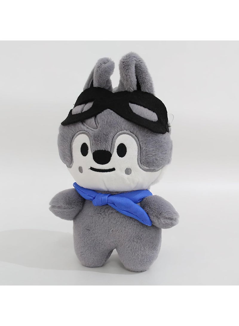 Loquat Stray Kids Pilot Plush Toy Kpop Skzoo Toy Fan Meeting Doll with Aviator Sunglasses SKZ Plush Animal Doll with Beanie 3.9 Inches - Image 2
