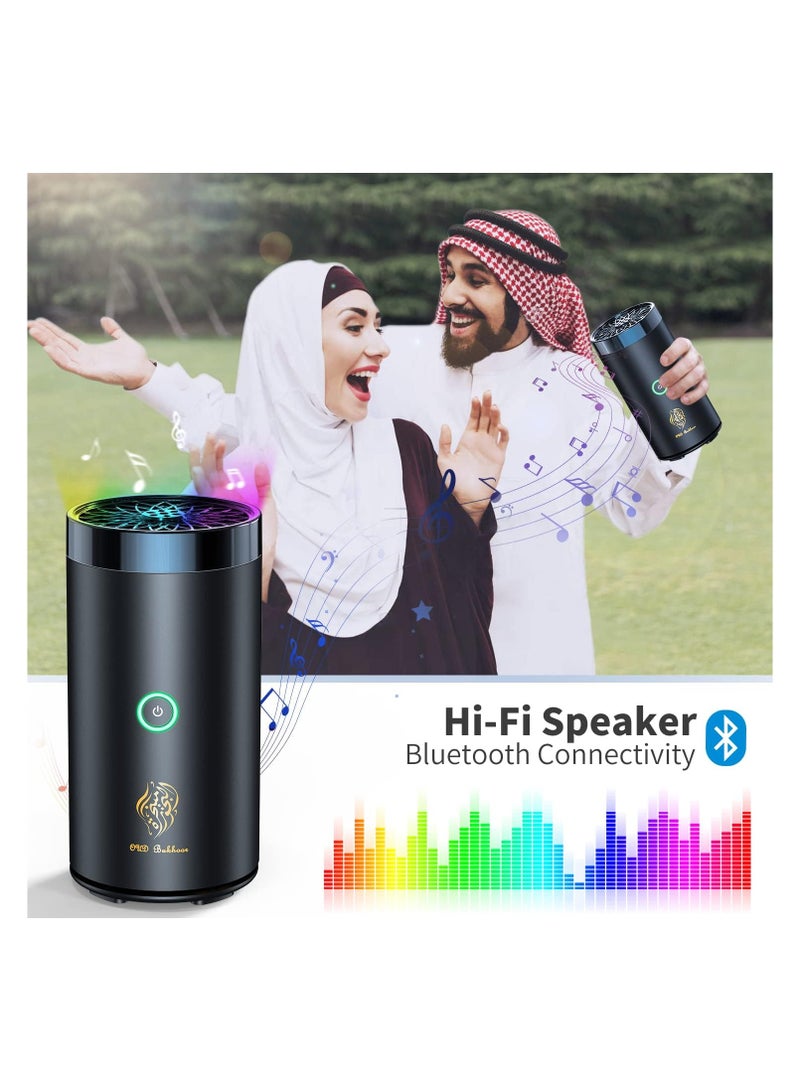سکیلو "بخور كهربائي 2 في 1 مع موزع روائح عربية بتقنية البلوتوث" - منتج أنيق وعملي يمزج بين العطر التقليدي والتكنولوجيا الحديثة.  - Image 2