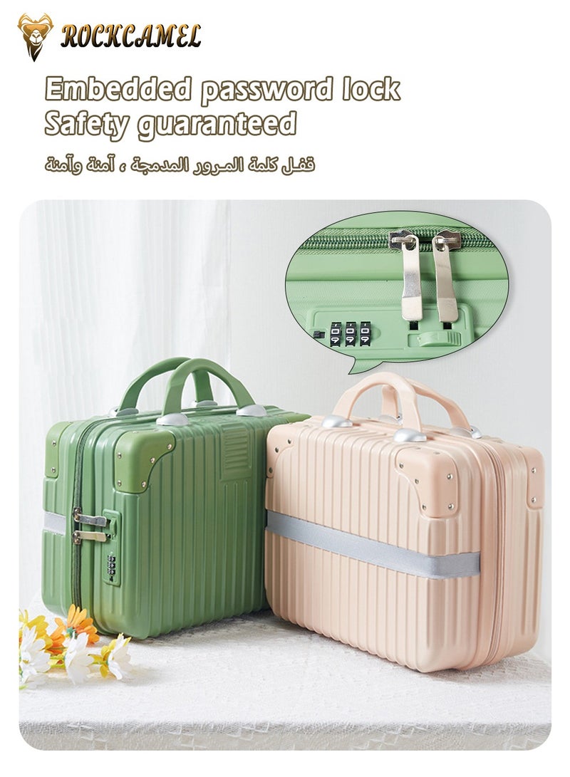 ROCKCAMEL حقيبة يد صغيرة مقاس 14 بوصة، حقيبة يد صغيرة مصنوعة من مادة ABS (خضراء، 15*24*32 سم) - Image 4