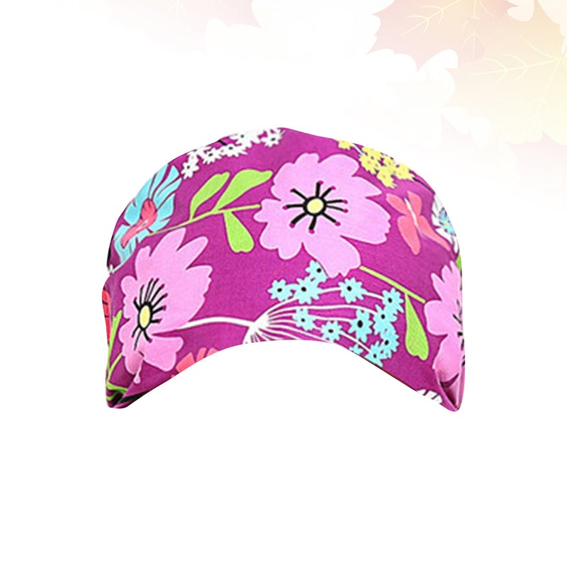 Fashion Adjustable Strap Headcloth Cotton Hat Working Cap Flower Pattern Operating Room Hat - Image 5