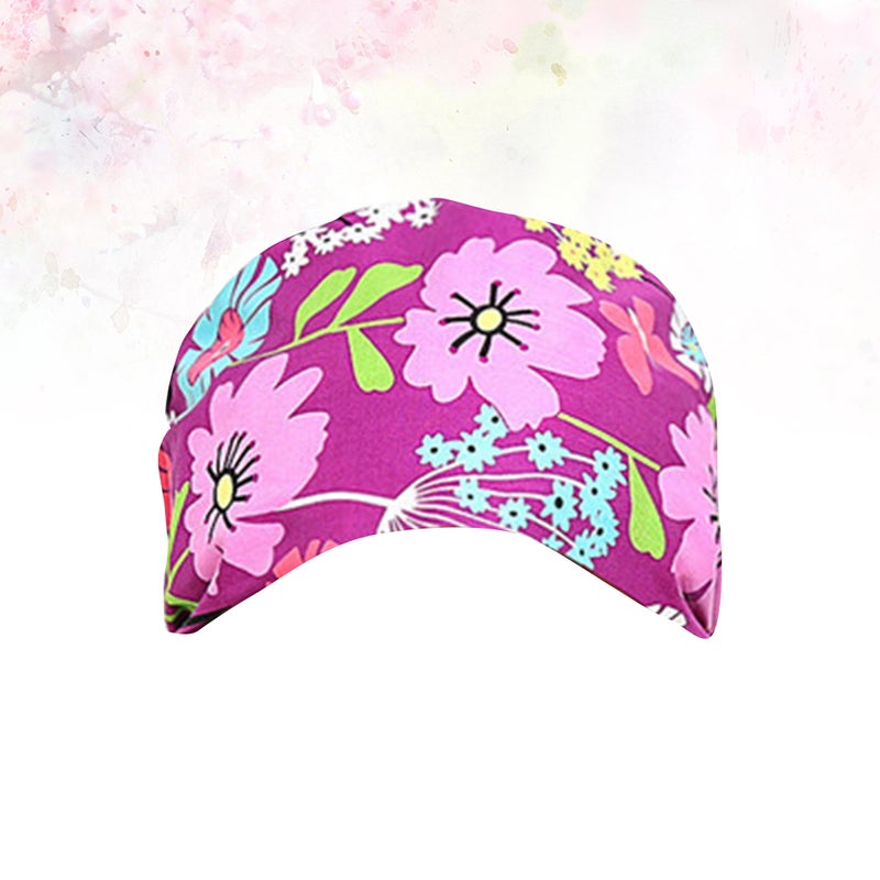 Fashion Adjustable Strap Headcloth Cotton Hat Working Cap Flower Pattern Operating Room Hat - Image 3