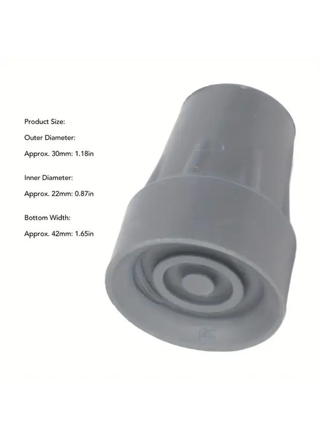 2 Pcs Heavy Duty Crutch Tip Replacement Parts 22 Mm Inner Diameter - Image 3