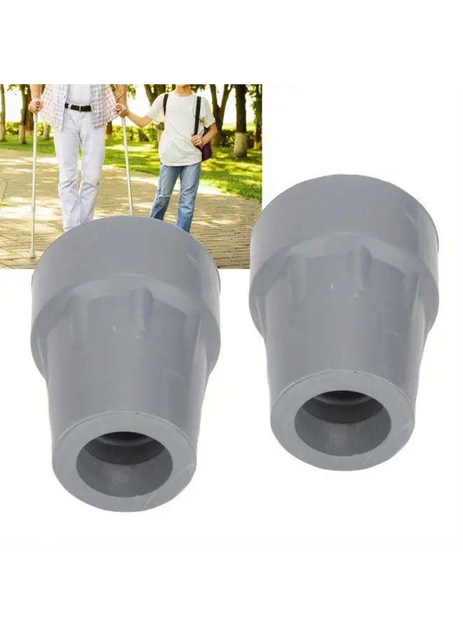2 Pcs Heavy Duty Crutch Tip Replacement Parts 22 Mm Inner Diameter - Image 1