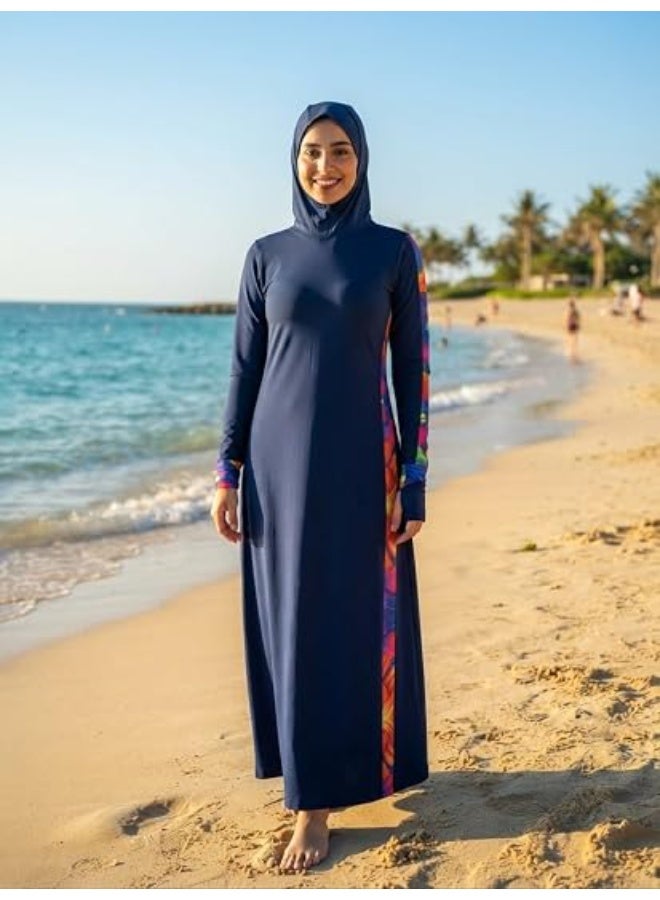 مايوه سباحة بوركيني حريمي – تصميم عملي للاستخدام اليومي والشاطئ وحمامات السباحة (كود 581) - Image 2