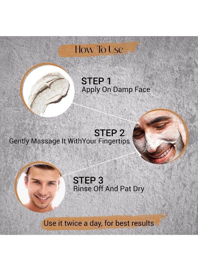 MAN CODE Mancode Polishing Rice Scrub For Oil Control Unclogs Your Pores Help To Brighten Skin Face Scrub 100Gm  - Image 4