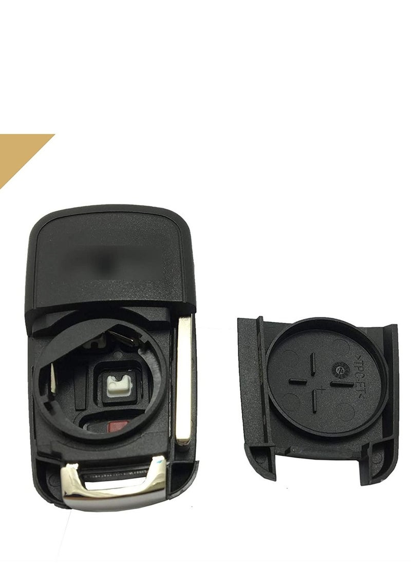althiqahkey - Fob Shell Uncut Replace Key Case Fits for Lacrosse Chevrolet Camaro Cruze Malibu 2010 to 2016 Verano Sonic 2012 to 2017 and GMC Terrain Model Fits OHT01060512 Shell Only 2 Pieces - Image 1