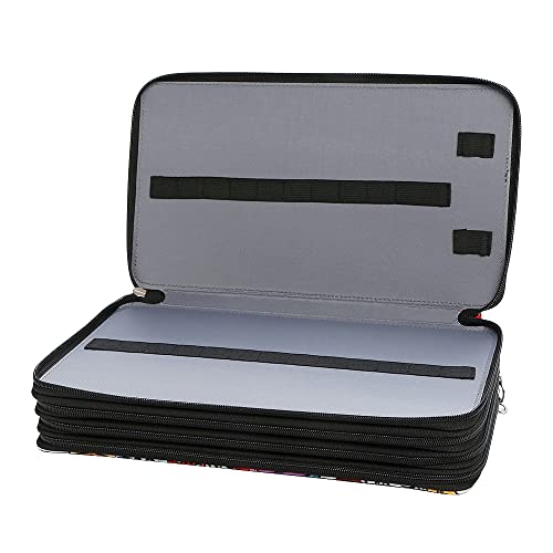 Lbxgap Portable Colored case Organizer 103 Larger individual slots hold 300 pcs Pencils with Printing Pattern for Watercolor Pens or Markers, Pencil Case Organizer for Artist - Image 4