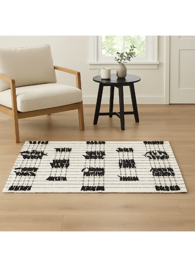 Indian handmade rug – 100% cotton - Image 1