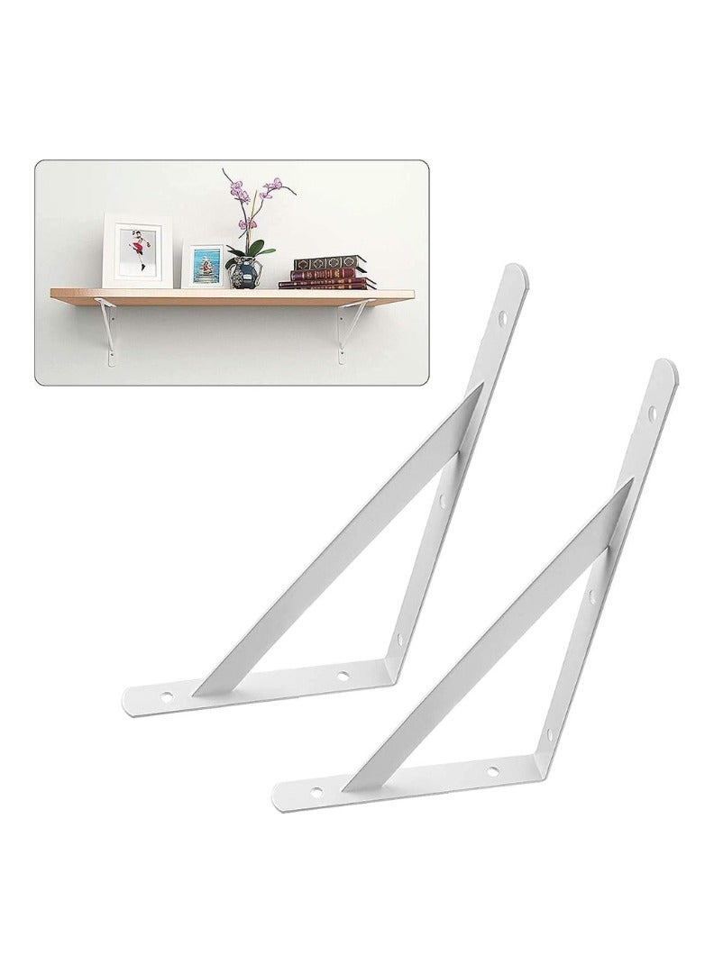 KNP KNP 90 Heavy Duty One Pair Shelf Bracket (9" x 12") provide excellent load bearing capacity making them ideal for holding heavy shelves in homes offices, garages  - Image 1