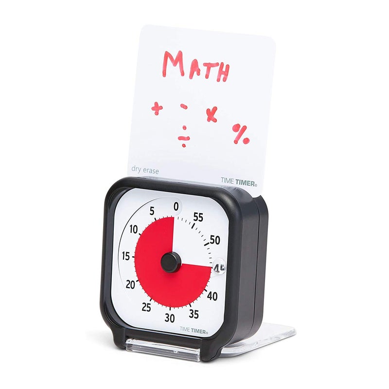 Time Timer 3 inch Visual Timer — 60 Minute Kids Desk Countdown Clock with Dry Erase Activity Card and Desktop App Access — for Kids Classroom, Homeschool Study Tool, Task Reminder, Home and Kitchen - Image 1