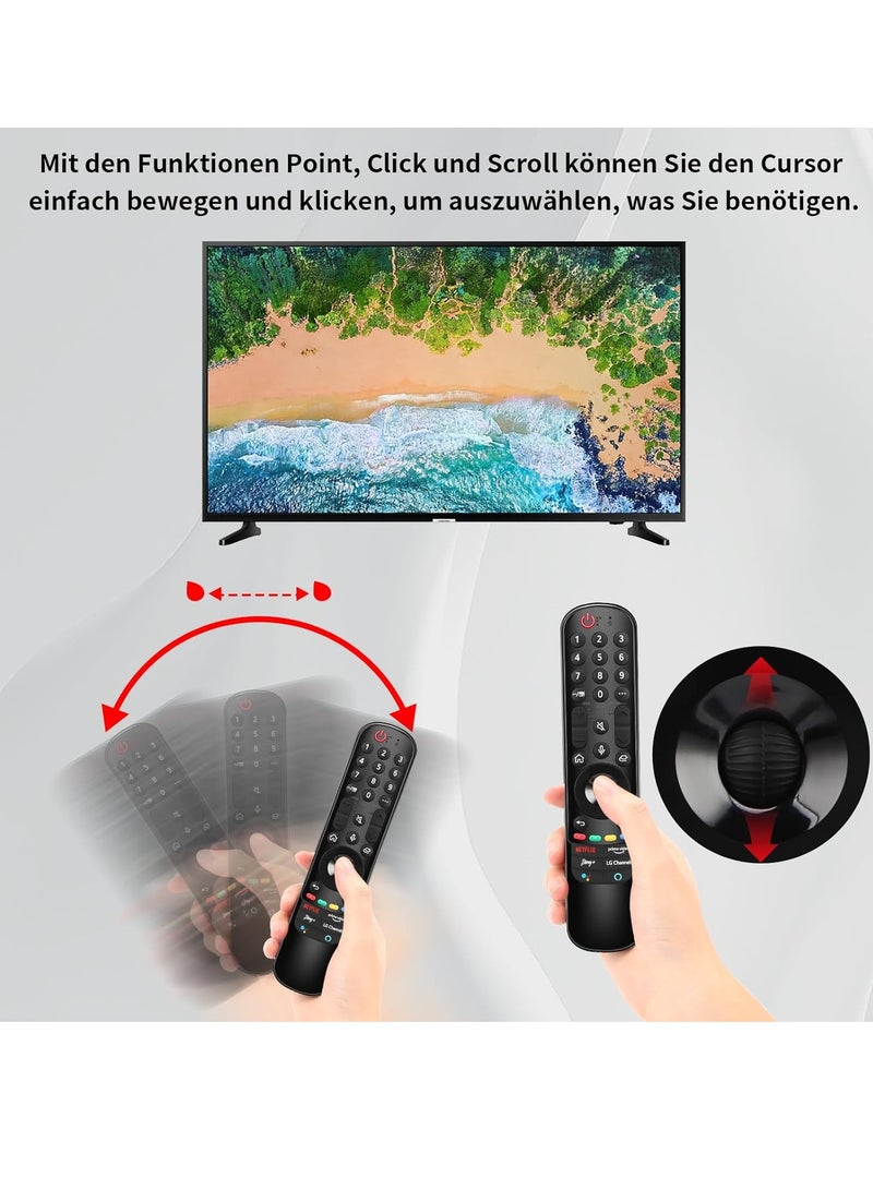 ELTRAZONE Magic Remote Control Compatible with LG MR21GA MR21GC MR22GA MR22GN MR23GA Magic TV, Magic Remote Control for LG OLED QNED NanoCell UHD 4K 8K TV with Pointer and Voice Function with battery - Image 4