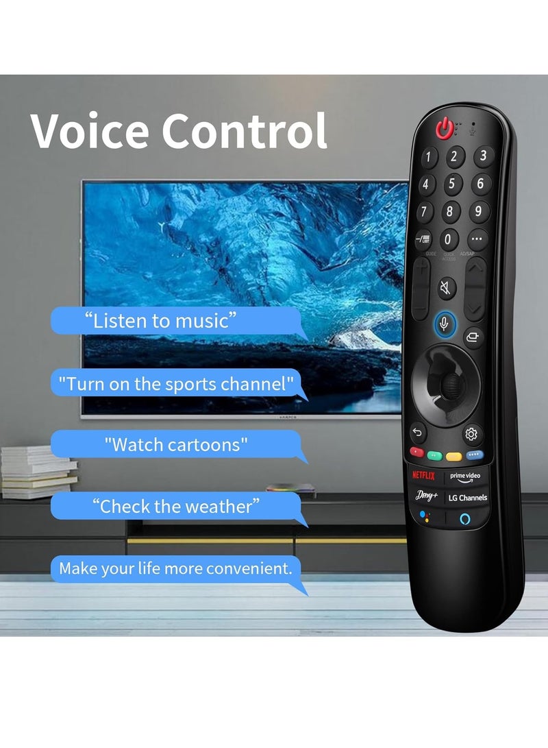 ELTRAZONE Magic Remote Control Compatible with LG MR21GA MR21GC MR22GA MR22GN MR23GA Magic TV, Magic Remote Control for LG OLED QNED NanoCell UHD 4K 8K TV with Pointer and Voice Function with battery - Image 5