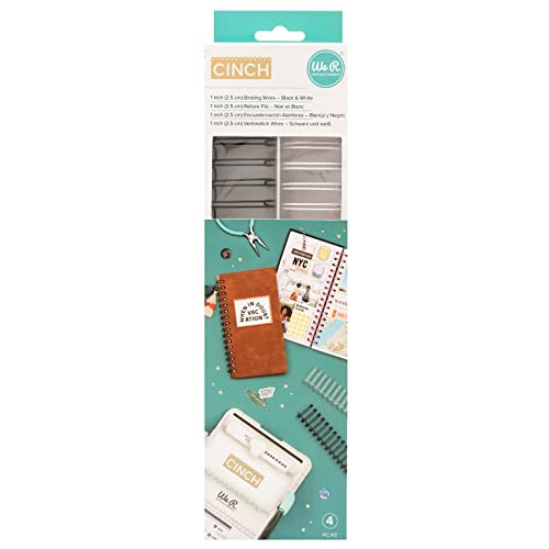 We R Memory Keepers Cinch Book Binding Wire (1-Inch Black and White (4 Pack)) - Image 1