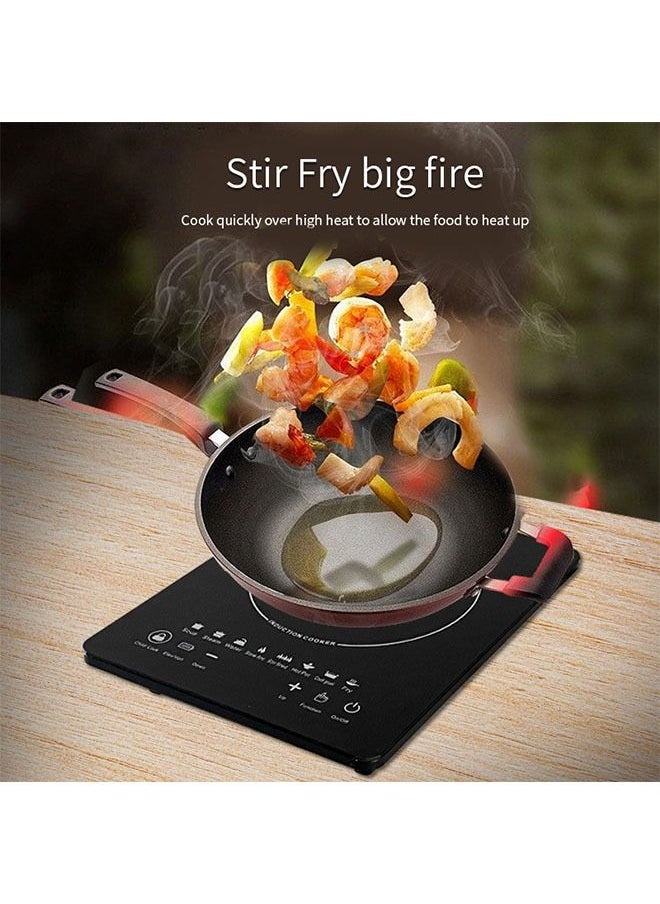 Arabest - Portable Induction Cookertop Induction Stove Burner With Ultra Thin Body,Low Noise Hot Plate With Sensor Touch Single Electric Cooktops Countertop Stoveck - Image 1