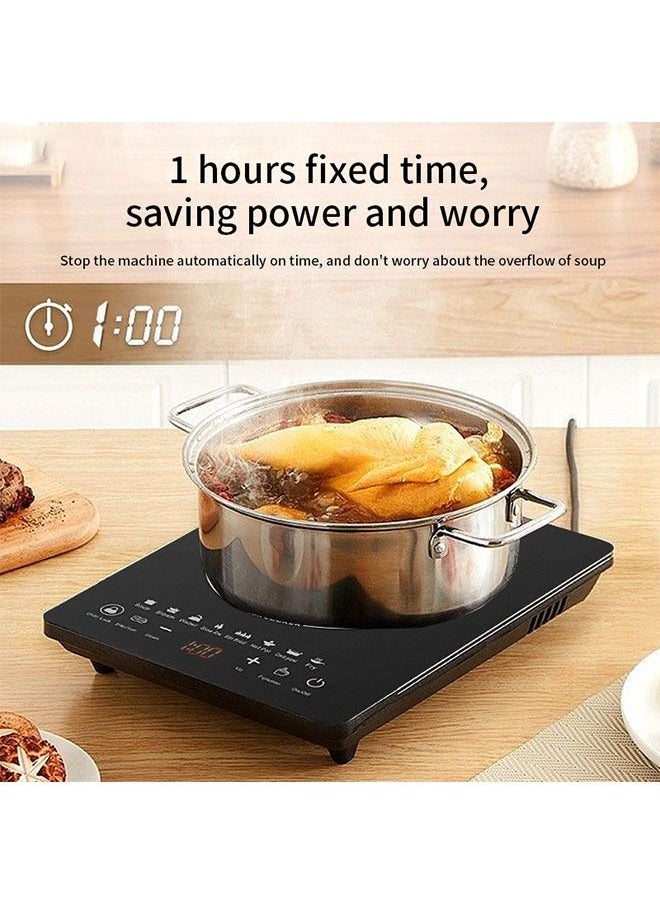Arabest - Portable Induction Cookertop Induction Stove Burner With Ultra Thin Body,Low Noise Hot Plate With Sensor Touch Single Electric Cooktops Countertop Stoveck - Image 1