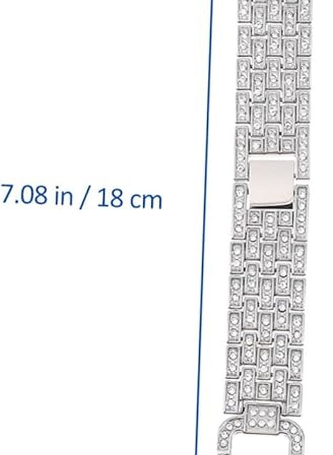 Stainless Steel Watch Strap for Samsung Galaxy Watch Active2 Diamond Metal Replacement Band - Image 3