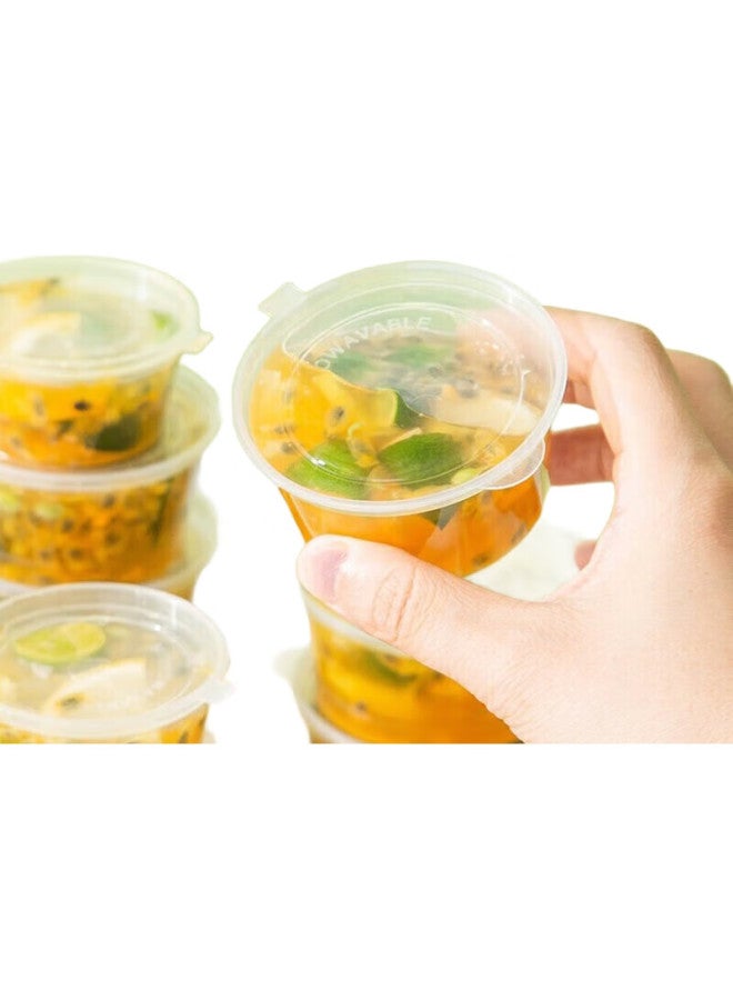 Yijuke 50-Pack 50Ml Disposable Sauce Cups, Passion Fruit Dispensing Box, Frozen Takeout Box, Condiment Container, Dipping Sauce Cup - Image 2