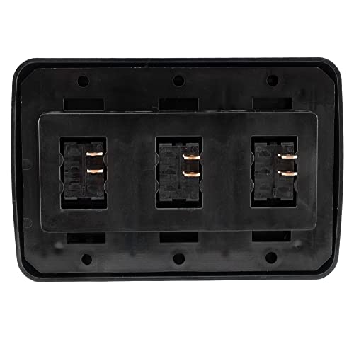 American Technology Components Triple SPST On-Off Switch with Bezel, 12-Volt, for RV, Trailer, Camper (Black) - Image 5