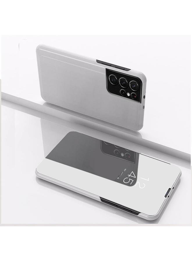 اس-توب جراب لهاتف Samsung Galaxy S23 Ultra 5G جراب هاتف من الجلد المطلي بالمرآة مع حامل - Image 1