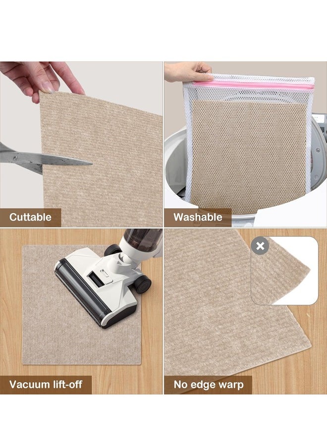 Generic - Self Adhesive Carpet Tile ,Self Adhesive Carpet ,Washable Carpet Flooring Tiles, 30*30cm Patchwork Carpet,Peel And Stick Soft Padded Carpet ,Squares Carpet Floor Tile, Machine Washable Easy Diy Install - Image 1