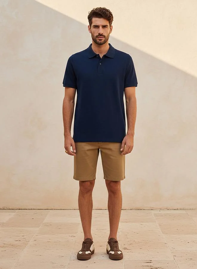 Splash FAV NAVY Polo T shirt with Short Sleeves for Men | Best Price UAE