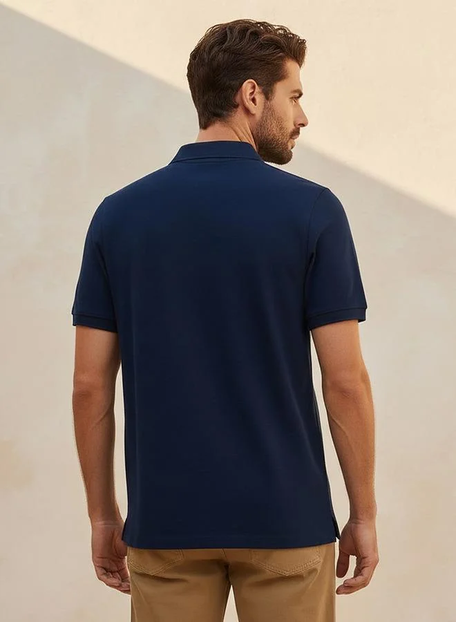 Splash FAV NAVY Polo T shirt with Short Sleeves for Men | Best Price UAE