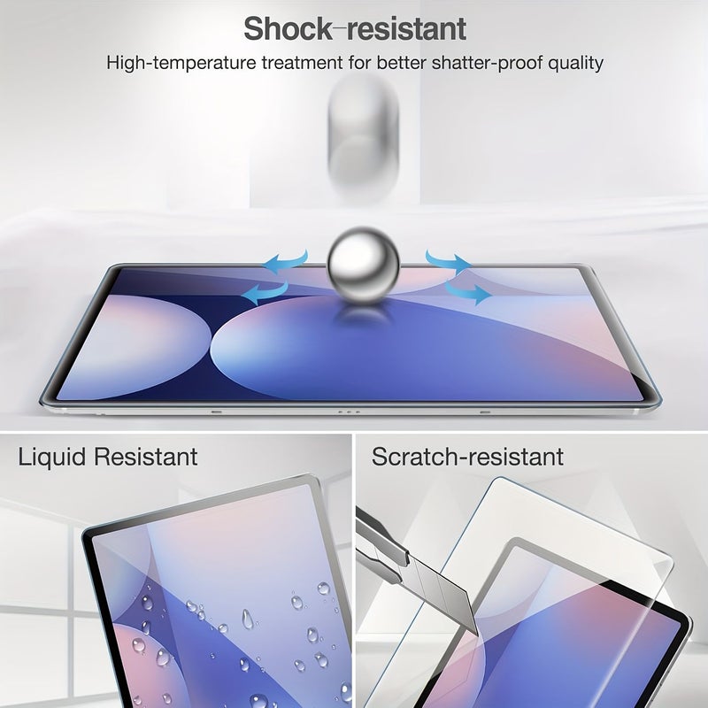 2 Pack HD Tempered Glass Screen Protector for Tab S9 Plus S9FE Plus 12 4 Inch - Image 4