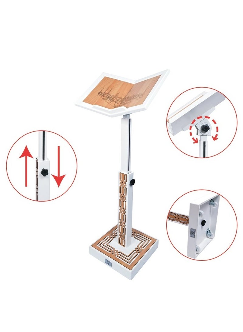 Adjustable Quran Stand White/Ivory - Image 3