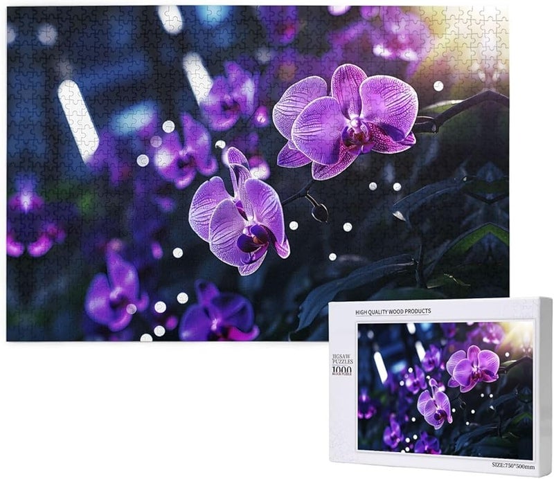 لغز بانوراما 1000 قطعة للكبار من Phayah Lonely Flower، ديكور منزلي مقاس 29.5 × 19.7 بوصة - Image 2