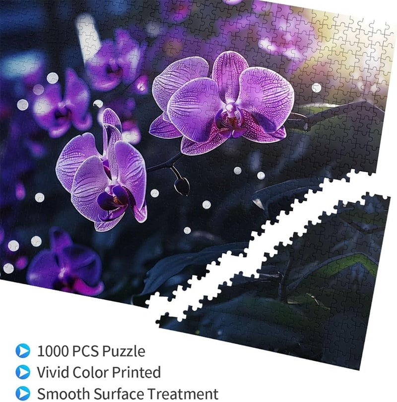 لغز بانوراما 1000 قطعة للكبار من Phayah Lonely Flower، ديكور منزلي مقاس 29.5 × 19.7 بوصة - Image 3