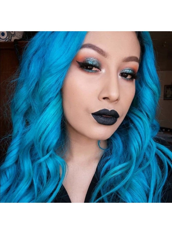 Manic Panic صبغة شعر فودو بلو - كلاسيك هاي فولتاج - لون شعر داكن سيان شبه دائم مع تدرجات خضراء - نباتية، خالية من PPD والأمونيا (4 أونصات) - Image 5