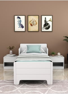 RIGID Wooden Toddler & Kids Bed with Safety Rails  - Image 5