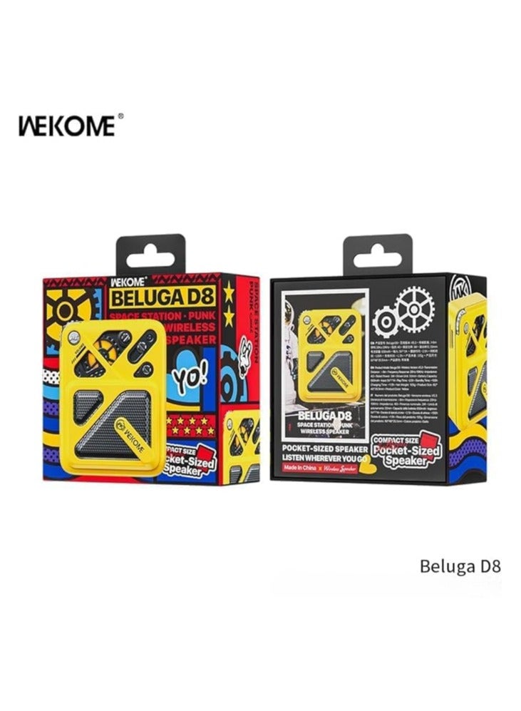 WEKOME Beluga D8 Wireless Speaker - Yellow - Image 3