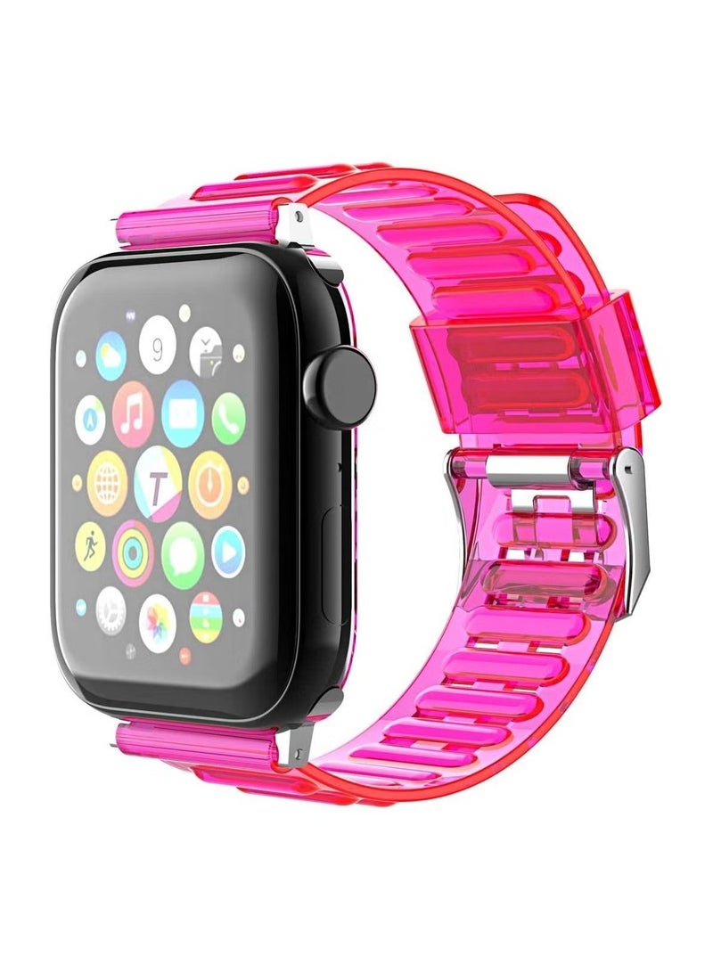 Zaboon Apple Watch Band 41mm/40mm/38mm Sport Soft Transparent Silicone Strap Compatible with iWatch Series 8/Ultra/7/SE/6/5/4/3/2/1 - Image 1