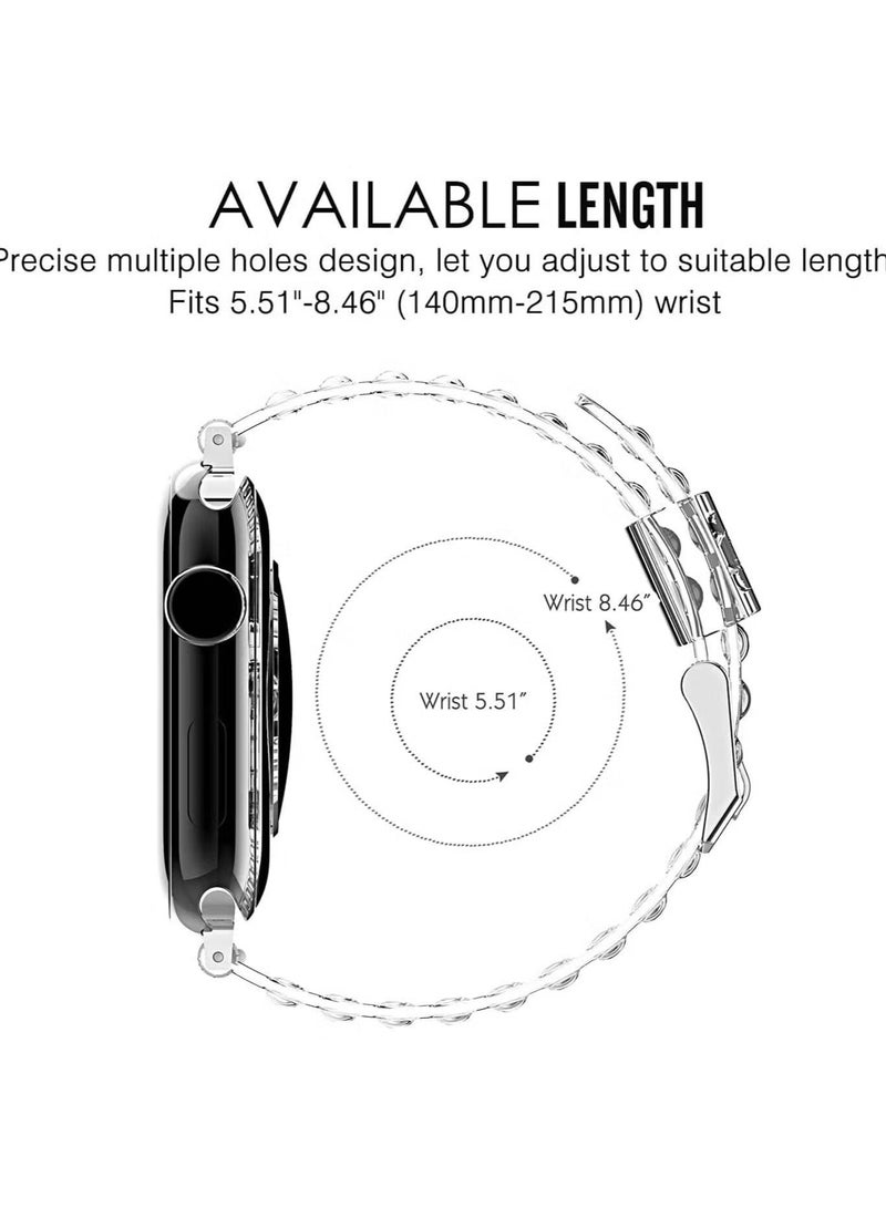 Zaboon Apple Watch Band 41mm/40mm/38mm Sport Soft Transparent Silicone Strap Compatible with iWatch Series 8/Ultra/7/SE/6/5/4/3/2/1 - Image 3