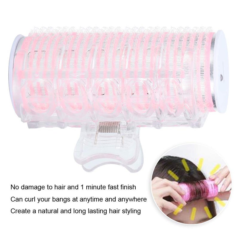 woobles Electric Bangs Curling, Mini Hair Roller Hair Styling Tool Portable Electrinic Hair Curler Instant Heat USB Charging(Pink)- - Image 5